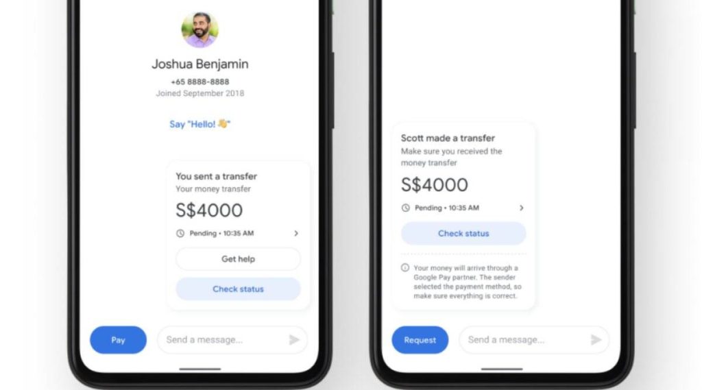 Google Pay launches remittance functionality through which US users will be able to send money to users in India and Singapore