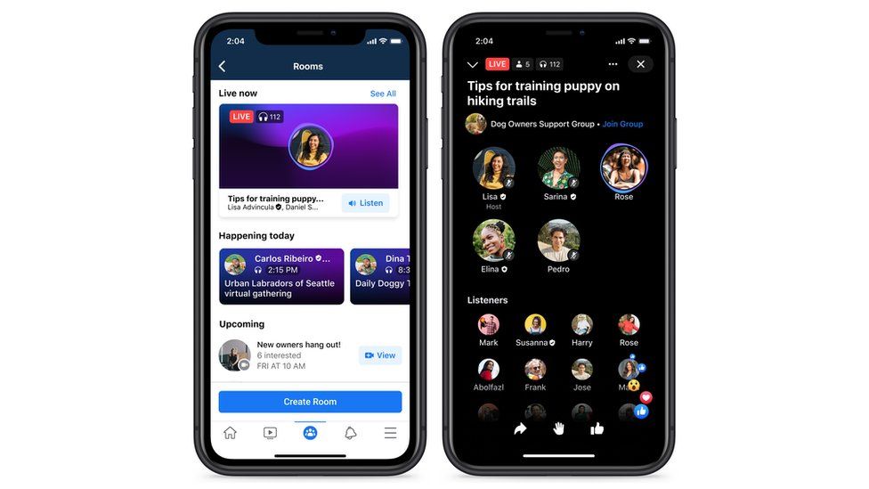 Facebook rolls out Live Audio Rooms to compete Clubhouse