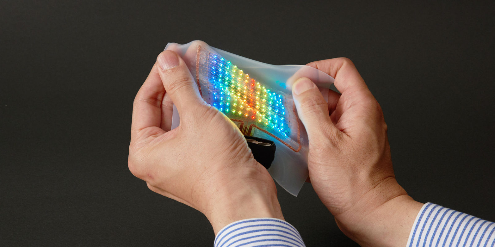 Samsung is working on a stretchable OLED display with biometric capability