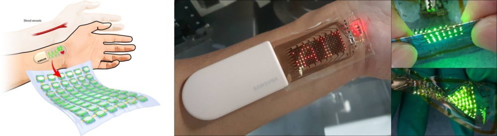 Samsung is working on a stretchable OLED display with biometric capability