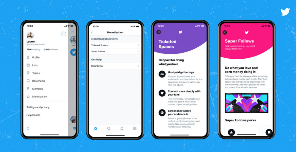Twitter will test Ticketed Spaces and Super Follows features in the US
