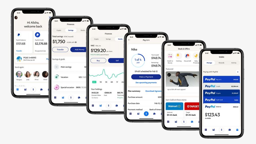 PayPal redesigned its app with a list of new features including a high yield savings bank account in partnership with Synchrony Bank