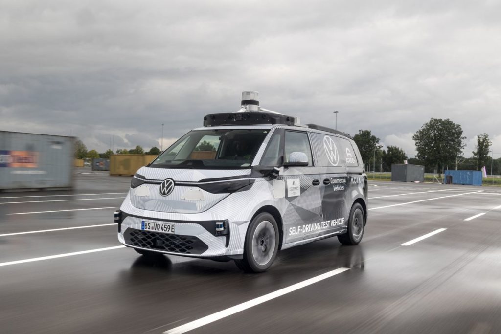 Volkswagen is testing an electric robotaxi in Munich, Germany