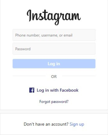 instagram password reset