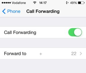 call forwarding iphone