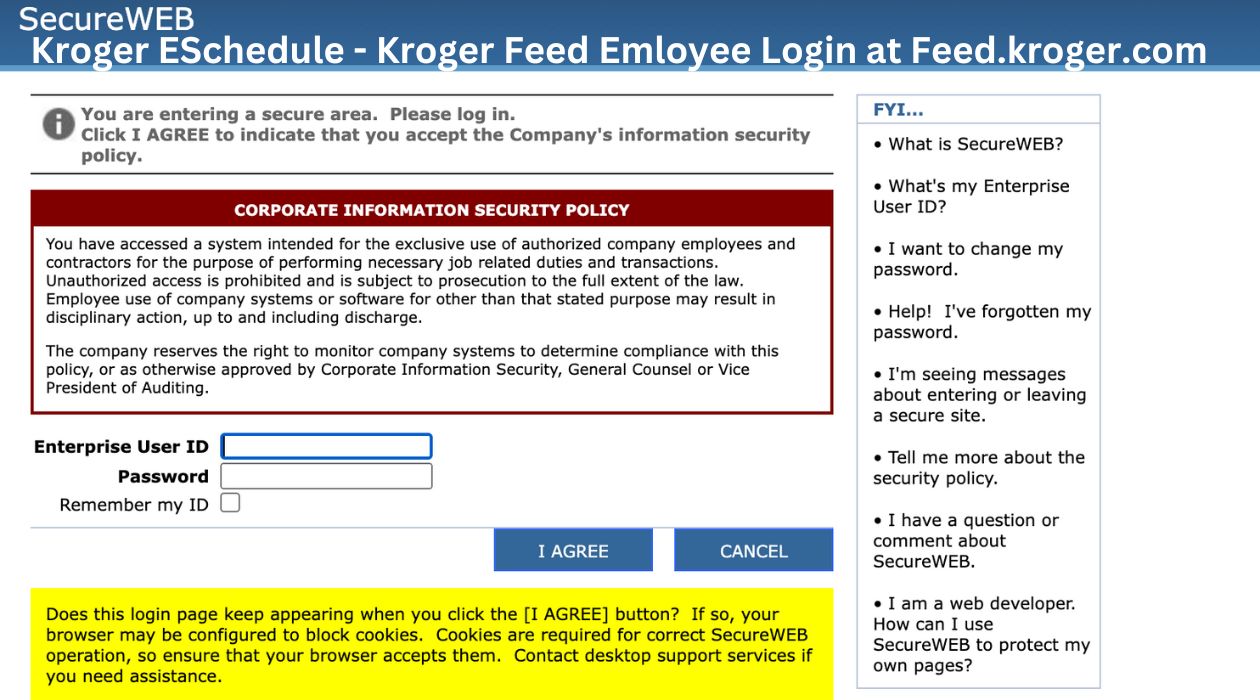 Kroger ESchedule - Kroger Feed Emloyee Login at Feed.kroger.com
