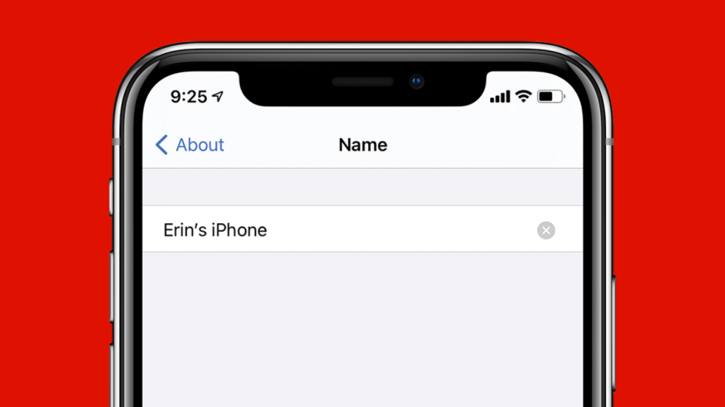 how to change the name on an iPhone