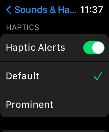 how to set apple watch to vibrate only