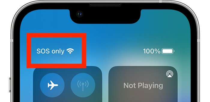 what does sos only mean on iphone